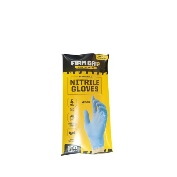 FIRM GRIP Pro Cleaning Disposable Nitrile Gloves (100-Count) - Picture 7 of 7